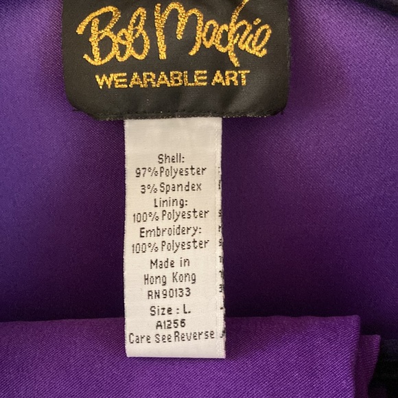 Bob Mackie Purple Pants and Jacket Set.  So soft like baby fine velour. Lined. - Picture 5 of 9